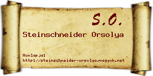 Steinschneider Orsolya névjegykártya